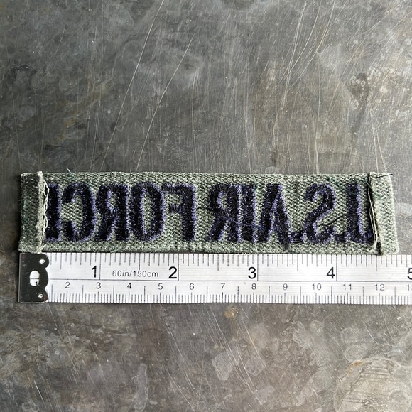 U.S. AIR FORCE embroidered tape patch - Vintage - Picture 10 of 10